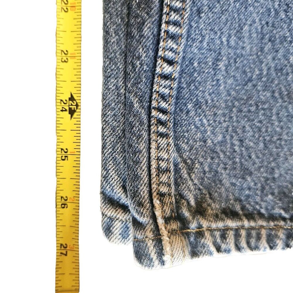 Levi's 505 Straight Fit Jeans Size 34X30 100% Cotton Zip Fly Classic Medium Wash - Picture 7 of 10